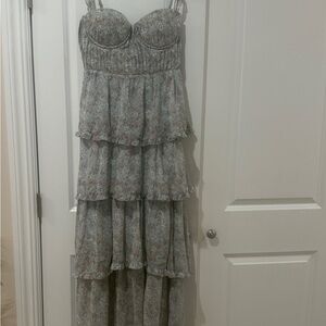ASTR Blue Floral Dress